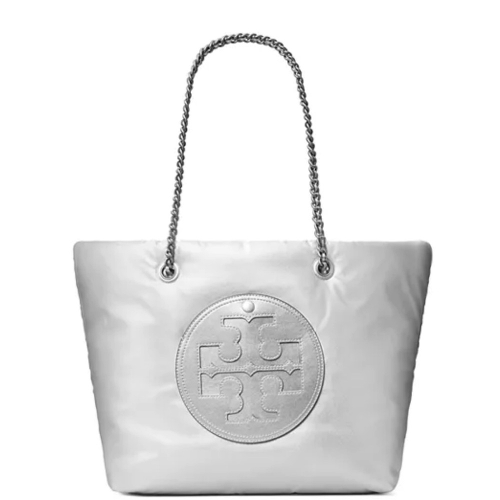 Tory Burch Silver Tote Bag